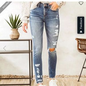 Buckle Bridge by GLY Hudson Mid-Rise Ankle Skinny Jean Size 26